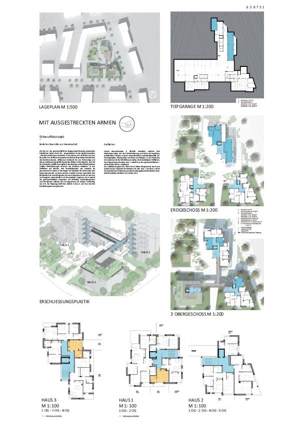 Bauprojekt zum genossenschaftlichen Wohnen - München-Freiham Wettbewerb